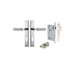 14750KENTR60KK - Berlin Lever - Rectangular Backplate Entrance Kit with High Security Lock - Satin Nickel - Entrance