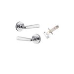20804KIBPRIV60 - Copenhagen Lever - Round Rose (Inbuilt Privacy) - Polished Chrome - Privacy