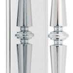 9344 - Sarlat Pull Handle on Backplate - Polished Chrome