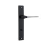 12754P85 - Como Lever - Rectangular Backplate - Matt Black - Privacy