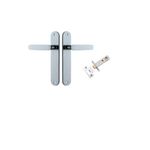 11764KPASS60 - Bronte Lever - Oval Backplate Passage Kit - Polished Chrome - Passage