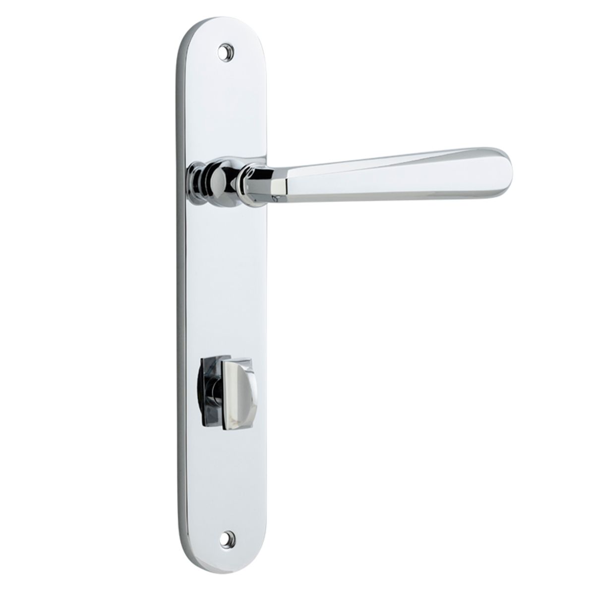 11876P85 - Copenhagen Lever - Oval Backplate - Polished Chrome - Privacy