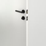 24003KPRIV60 - Puerto Lever - Round Rose Privacy Kit with Separate Privacy Turn - Matt Black - Privacy