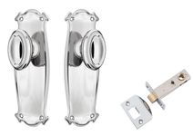 Bungalow Door Knob - Long Backplate Passage Set