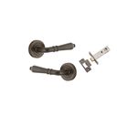 9201KPASS60 - Sarlat Lever - Round Rose Passage Kit - Signature Brass - Passage