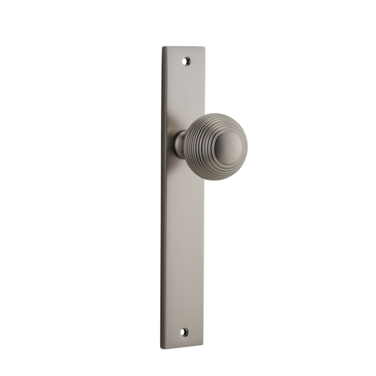 14824 - Guildford Knob - Rectangular Backplate - Satin Nickel - Passage
