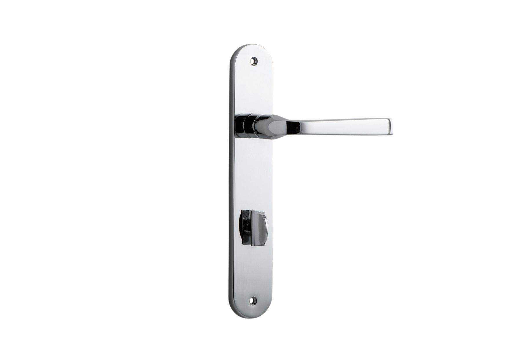 11732P85 - Annecy Lever - Oval Backplate - Polished Chrome - Privacy