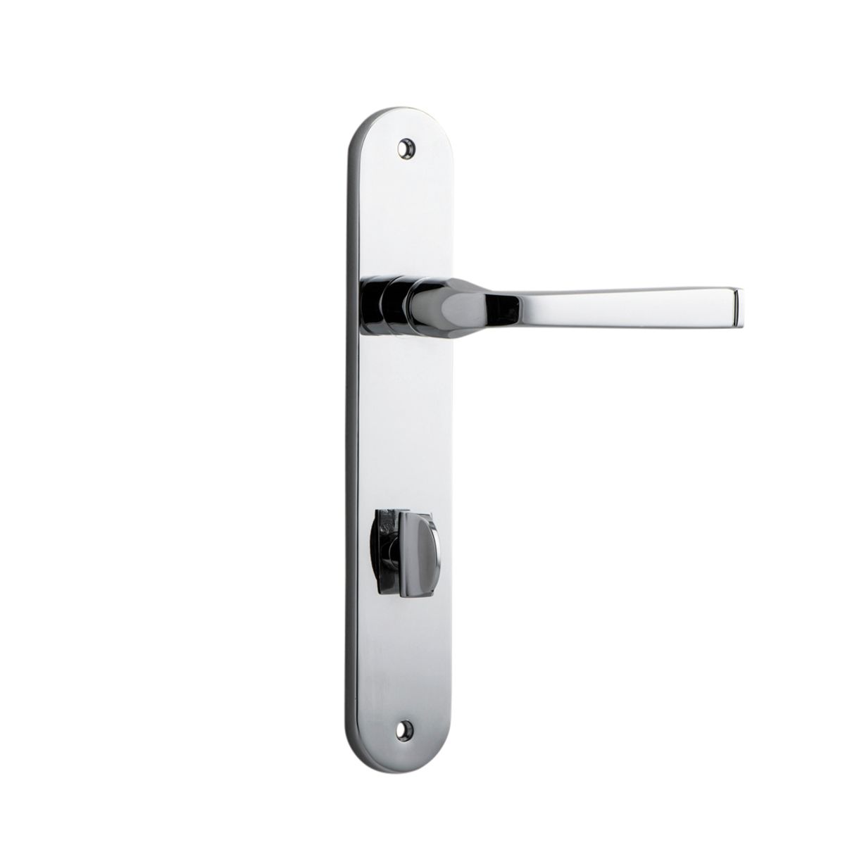 11732P85 - Annecy Lever - Oval Backplate - Polished Chrome - Privacy
