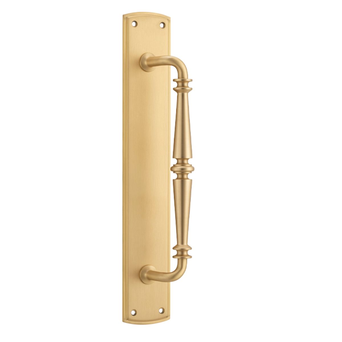 4501 - Sarlat Pull Handle on Backplate - Brushed Brass