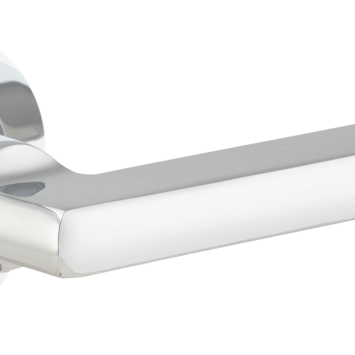 9214 - Baltimore Lever - Round Rose - Polished Chrome - Passage