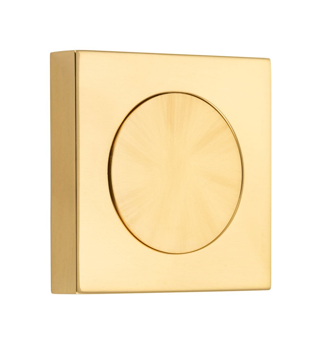 20290 - Blank Rose - Square - Polished Brass