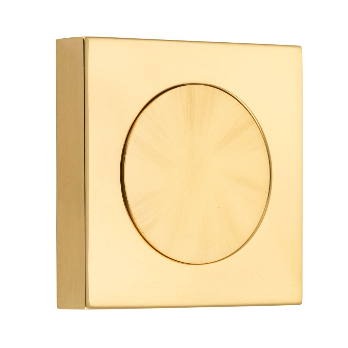 20290 - Blank Rose - Square - Polished Brass