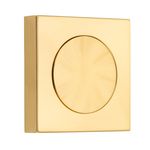 20290 - Blank Rose - Square - Polished Brass