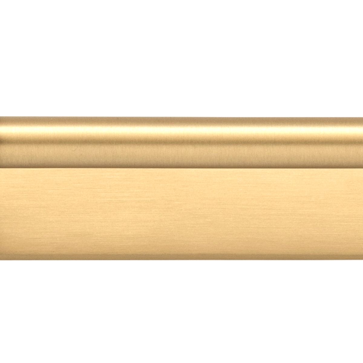 21006B - Helsinki Cabinet Pull with Backplate - CTC128mm - Brushed Brass