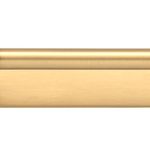 21006B - Helsinki Cabinet Pull with Backplate - CTC128mm - Brushed Brass