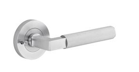 0355KIBPRIV60 - Brunswick Lever - Round Rose Privacy Kit (Inbuilt Privacy) - Brushed Chrome - Privacy