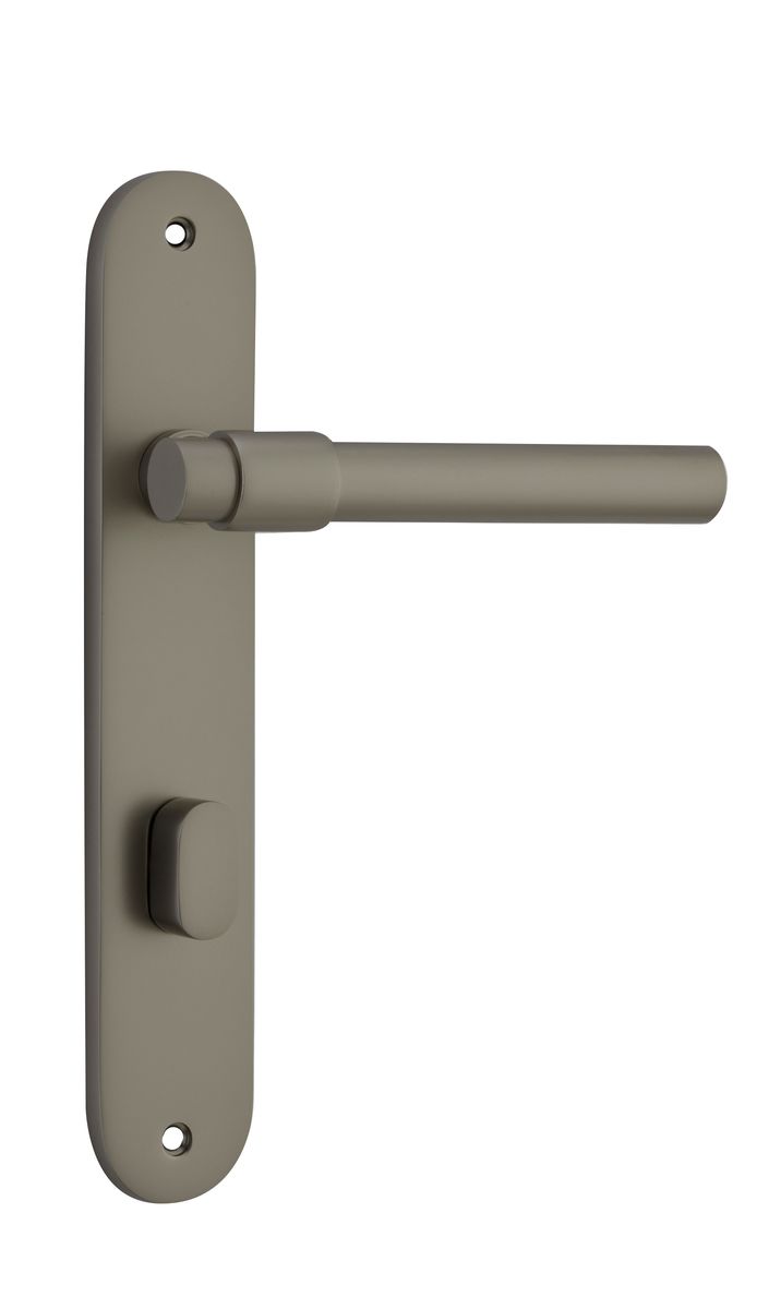 16600P85 - Helsinki Lever - Oval Backplate - Graphite PVD - Privacy