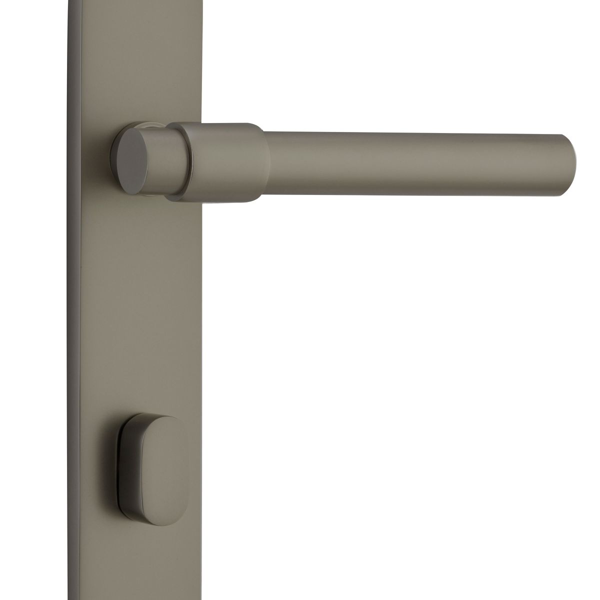 16600P85 - Helsinki Lever - Oval Backplate - Graphite PVD - Privacy