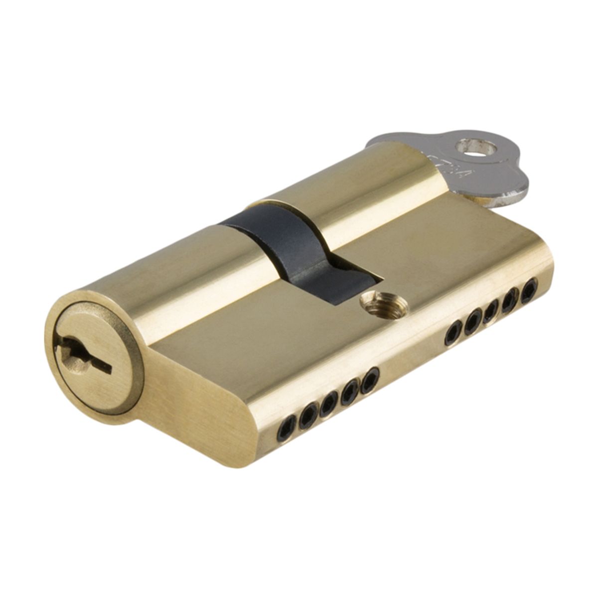 21600 - Euro Cylinder Dual Function 5 Pin - Polished Brass - Entrance