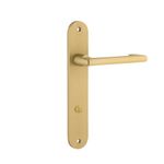 16352P85 - Baltimore Return Lever - Oval Backplate - Brushed Gold PVD - Privacy