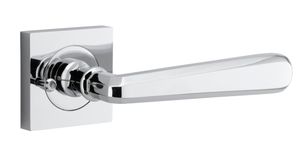 21194KIBPRIV60 - Copenhagen Lever - Square Rose (Inbuilt Privacy) - Polished Chrome - Privacy