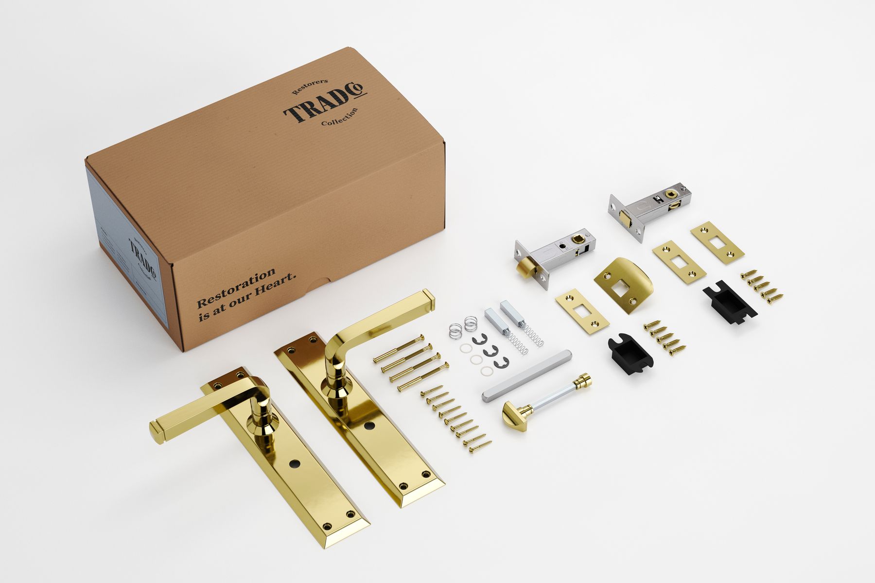 Menton Lever - Long Backplate Privacy Set