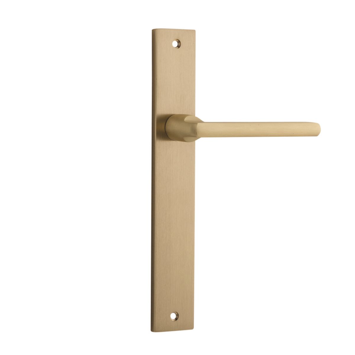 15702 - Baltimore Lever - Rectangular Backplate - Brushed Brass - Passage