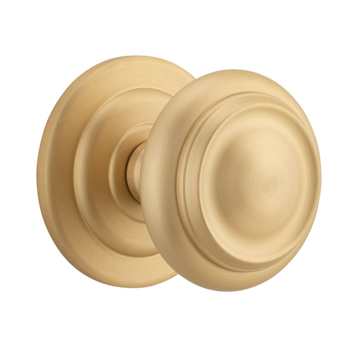 4502 - Sarlat Centre Door Knob - Brushed Brass
