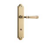 10218P85 - Verona Lever - Shouldered Backplate - Polished Brass - Privacy