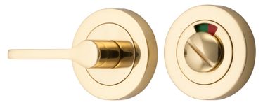 21710 - Accessibility Privacy Turn with Indicator - Round - Polished Brass