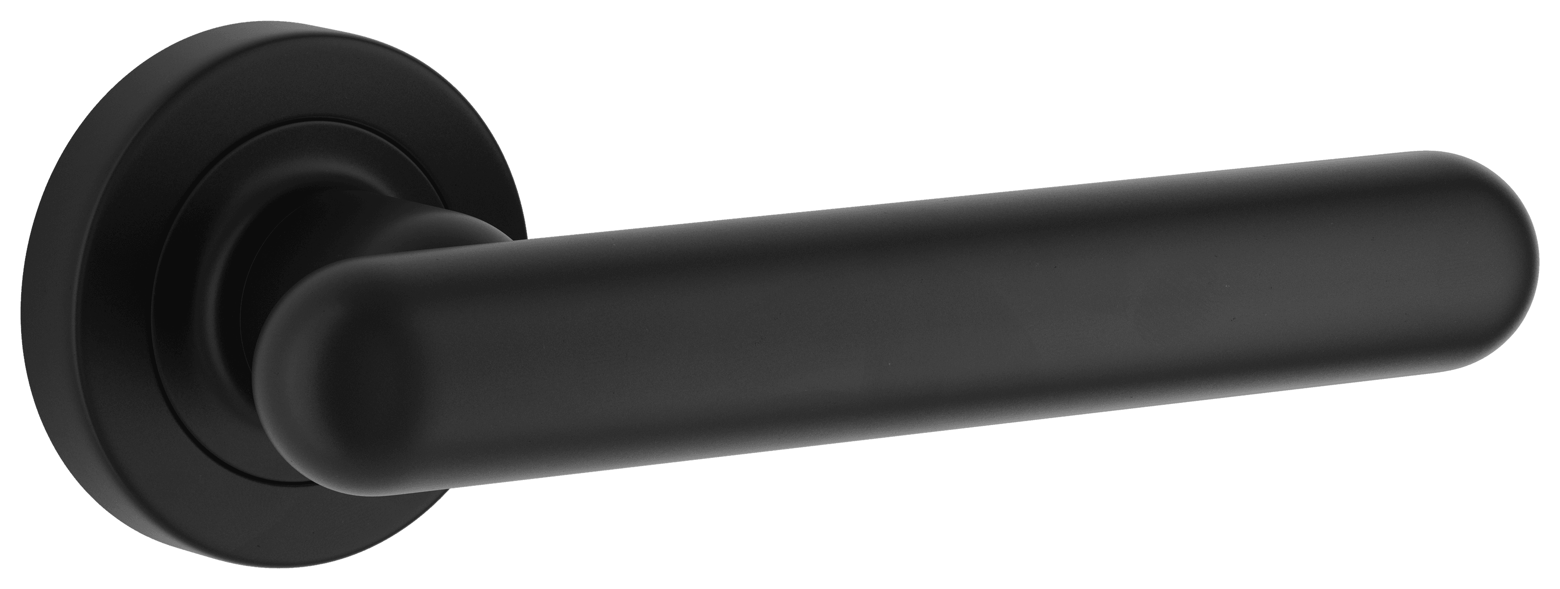 24003 - Puerto Lever - Round Rose - Matt Black - Passage