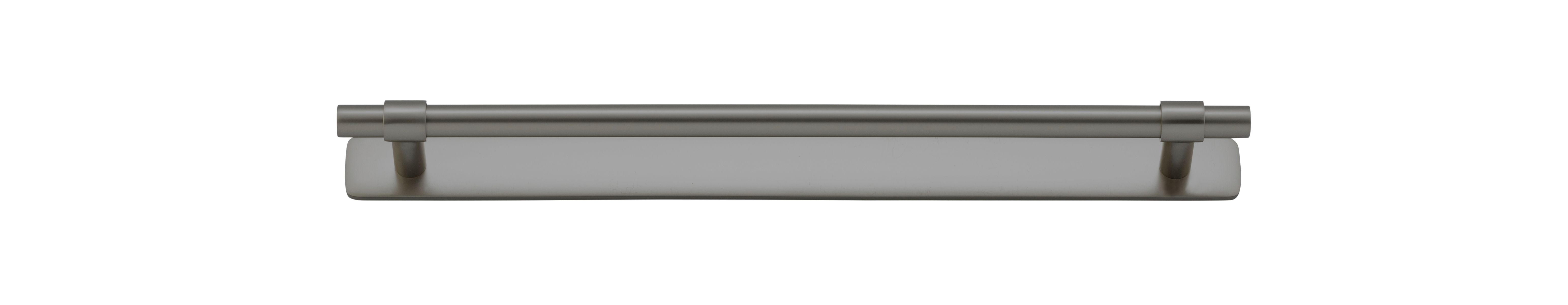 16954B - Helsinki Cabinet Pull with Backplate - CTC256mm - Graphite PVD