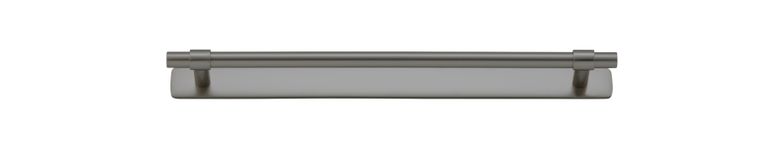 16954B - Helsinki Cabinet Pull with Backplate - CTC256mm - Graphite PVD