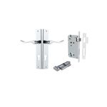 11920KENTR60KT - Stirling Lever - Rectangular Backplate Entrance Kit with High Security Lock - Polished Chrome - Entrance