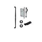 20053KENTR60KT - Sarlat Pull Handle - 600mm Entrance Kit with Separate High Security Lock - Matt Black - Entrance