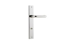14344P85 - Oslo Lever - Rectangular Backplate - Polished Nickel - Privacy