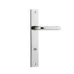 14344P85 - Oslo Lever - Rectangular Backplate - Polished Nickel - Privacy