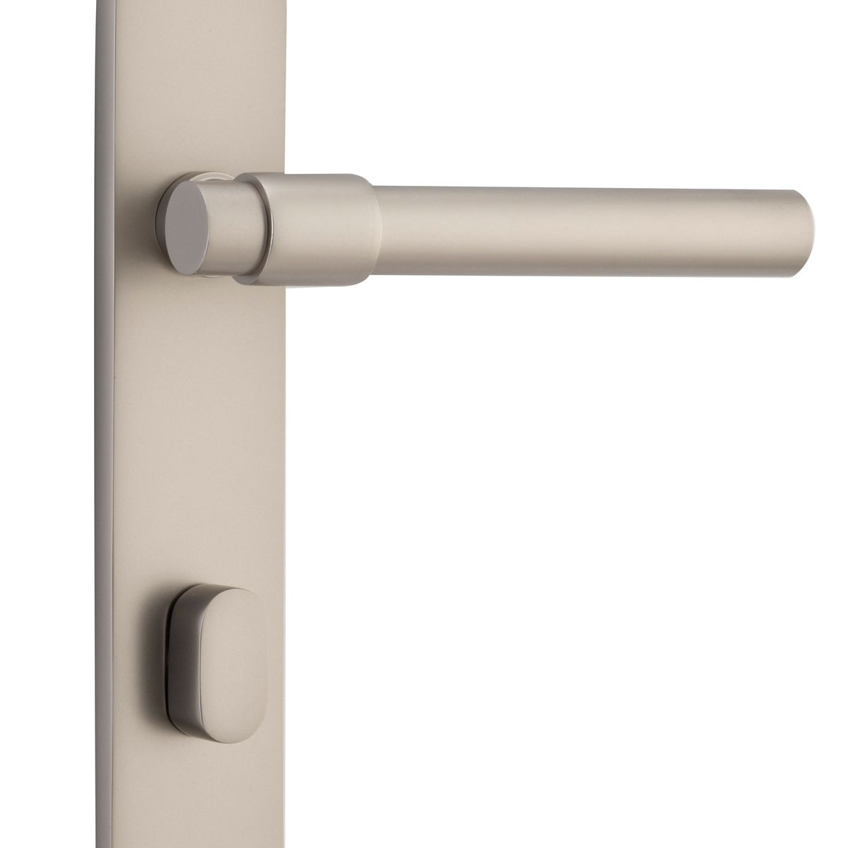 14900P85 - Helsinki Lever - Oval Backplate - Satin Nickel - Privacy