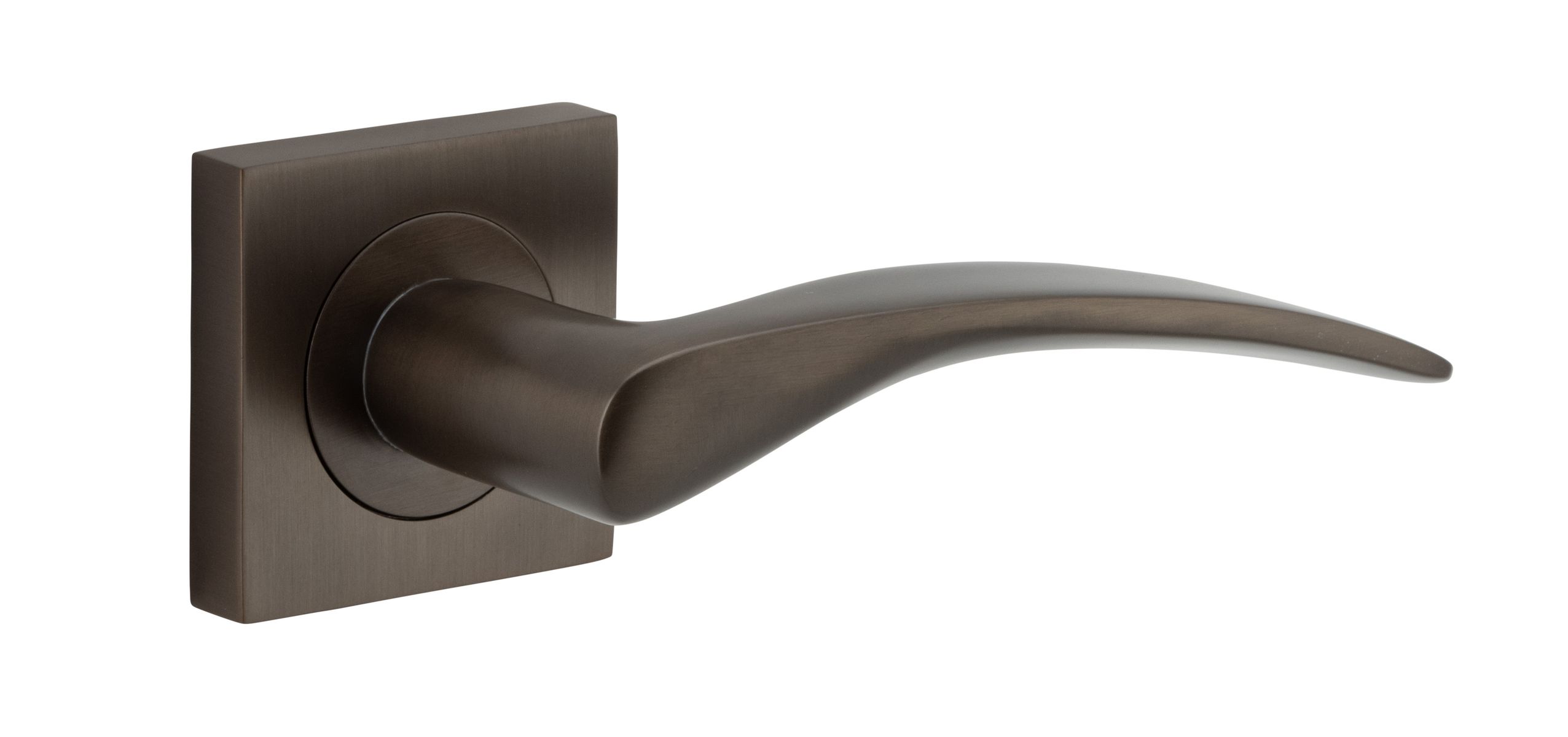 0281 - Oxford Lever - Square Rose - Signature Brass - Passage