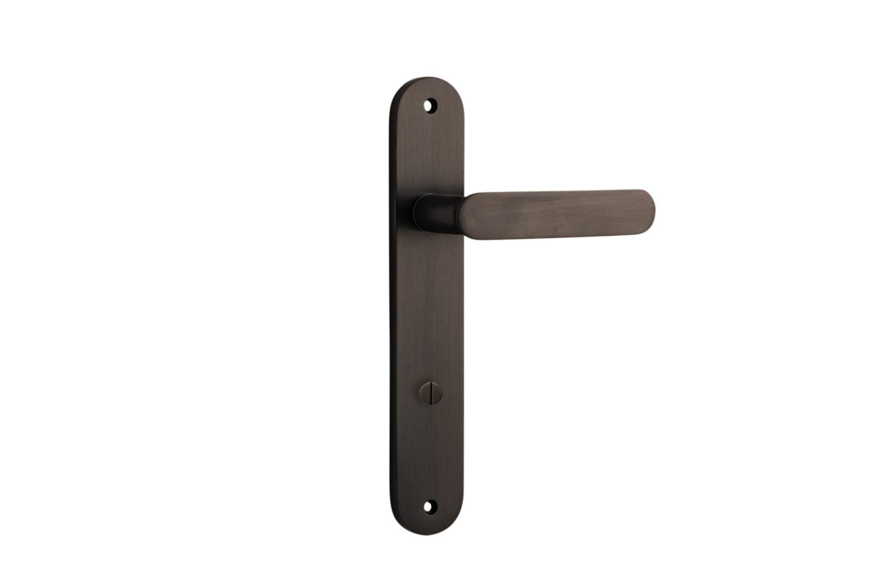 10764 - Bronte Lever - Oval Backplate - Signature Brass - Passage