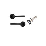 0323KPASS60 - Annecy Lever - Round Rose Passage Kit - Matt Black - Passage