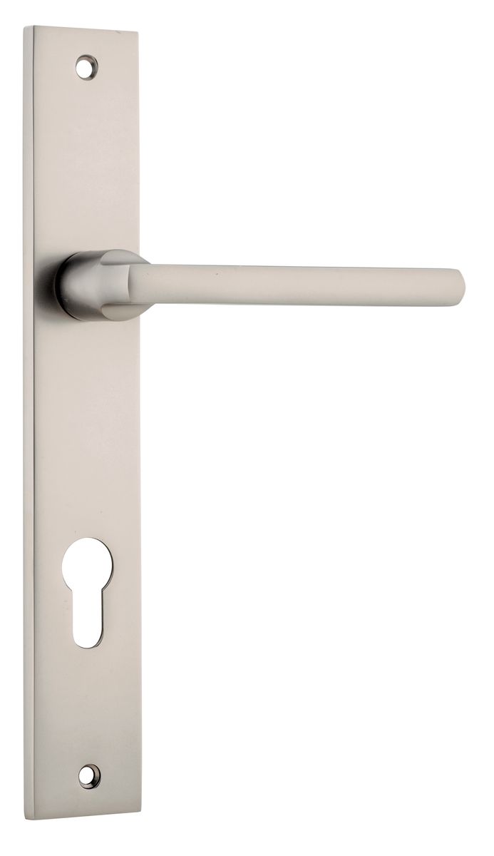 14702E85 - Baltimore Lever - Rectangular Backplate - Satin Nickel - Entrance