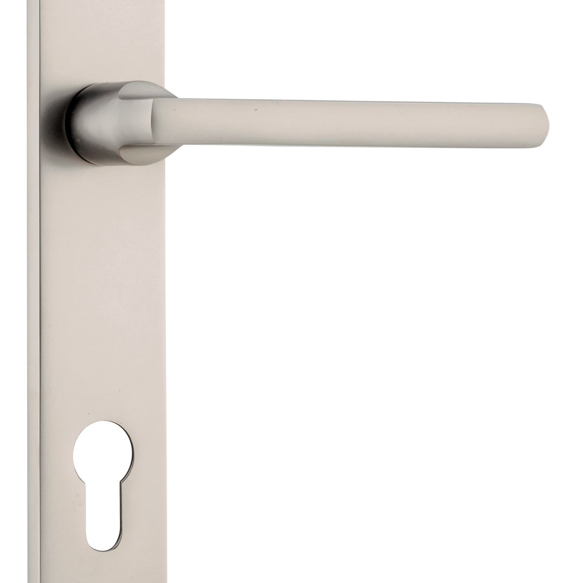 14702E85 - Baltimore Lever - Rectangular Backplate - Satin Nickel - Entrance