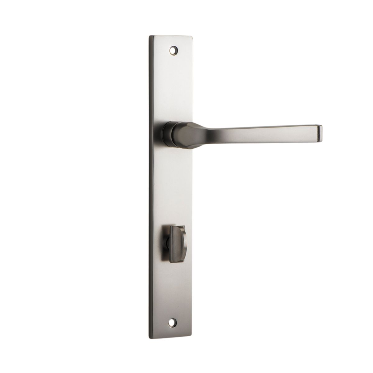 14708P85 - Annecy Lever - Rectangular Backplate - Satin Nickel - Privacy