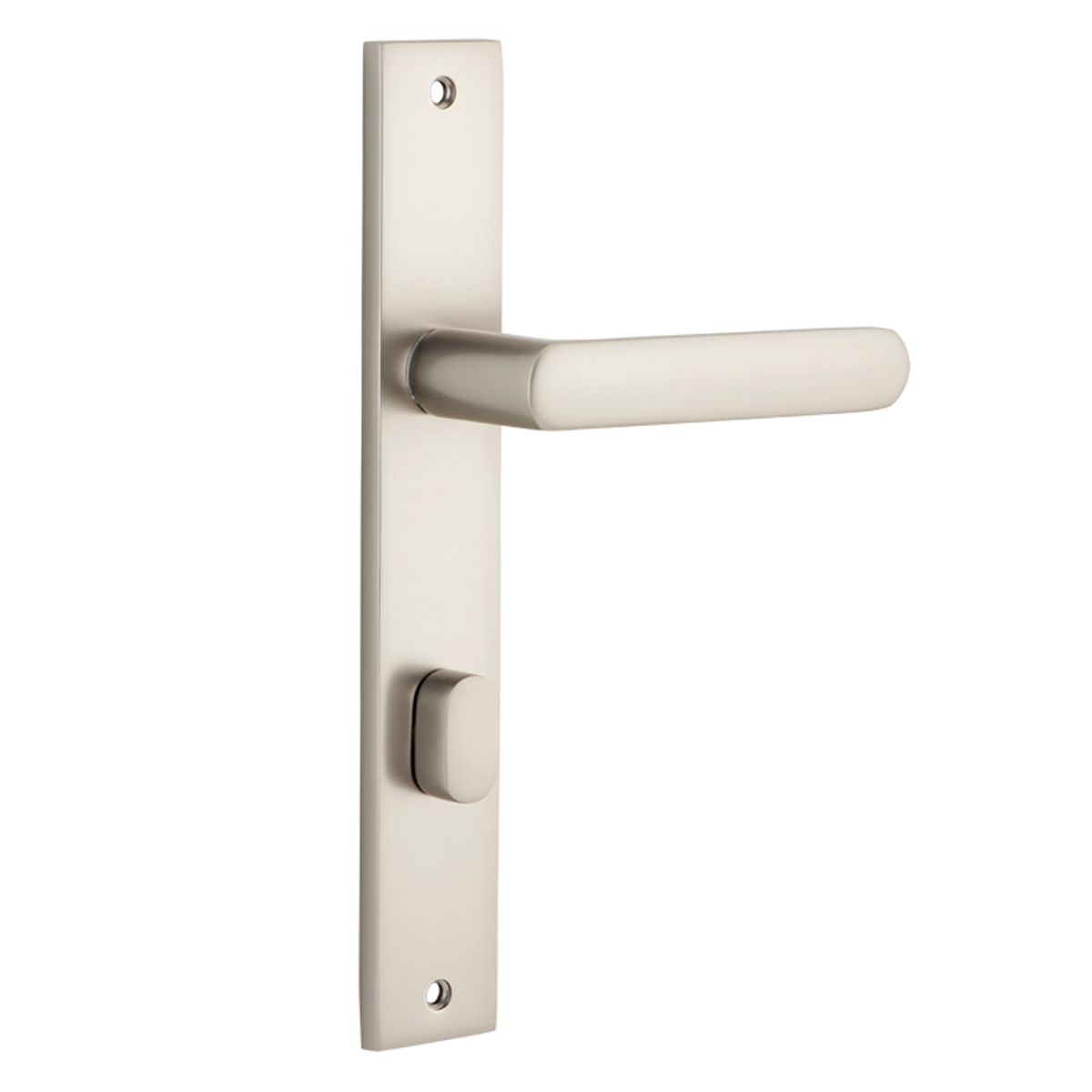 14860P85 - Osaka Lever - Rectangular Backplate - Satin Nickel - Privacy