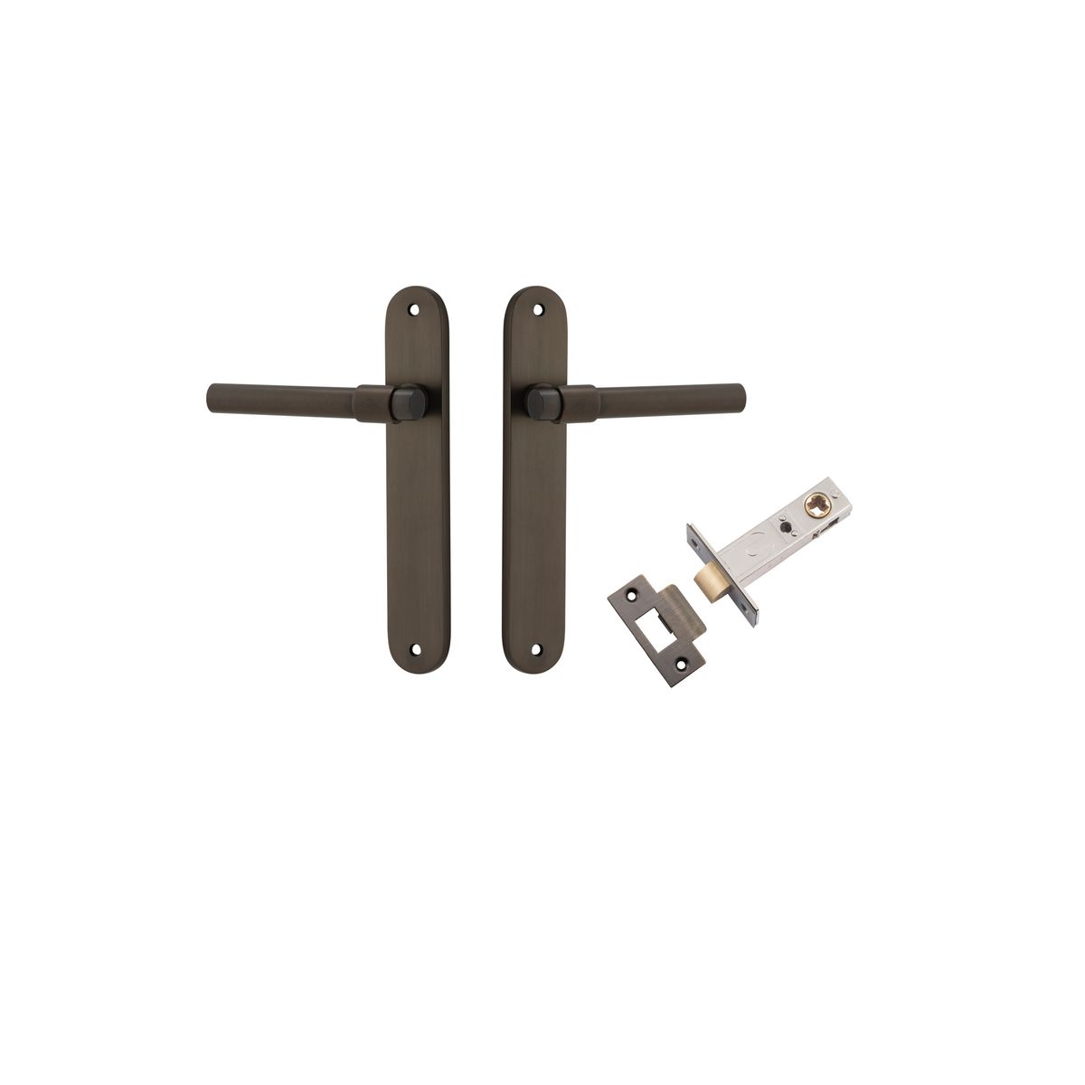 10900KPASS60 - Helsinki Lever - Oval Backplate Passage Kit - Signature Brass - Passage