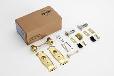 Bungalow Door Knob - Long Backplate Privacy Set