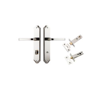 Annecy Lever - Shouldered Backplate Privacy Kit with Privacy Turn