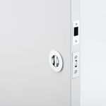 21434 - Round Sliding Door Pull Privacy Kit with Inbuilt Privacy Turn - Polished Chrome - Privacy