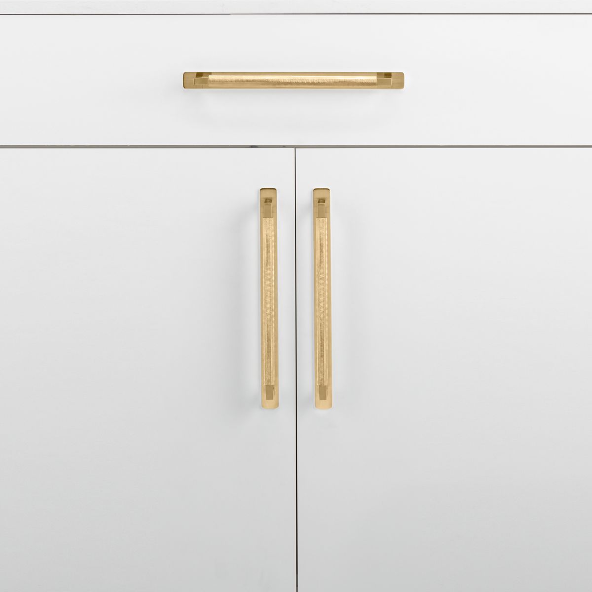 22120B - Brunswick Cabinet Pull with Backplate  - CTC256mm - Brushed Gold PVD